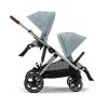 Cybex Gazelle S pre dvojičky Stormy Grey