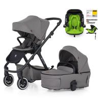 PETITE&MARS ICON 2v1 LITE AIR + KIDDY Evoluna i-size 2 + základňa Dove Grey