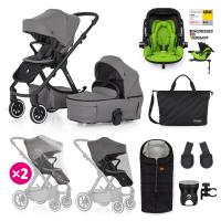 PETITE&MARS ICON 2v1 XXL AIR + KIDDY Evoluna i-size 2 + základňa Dove Grey