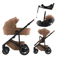 Britax Römer Smile 5Z + Vanička + autosedačka Baby-Safe PRO Lux + Vario Base 5Z 4v1 Warm Caramel