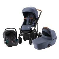 Britax Römer Set kočík Smile III + hluboká korba + autosedačka Baby Safe iSense